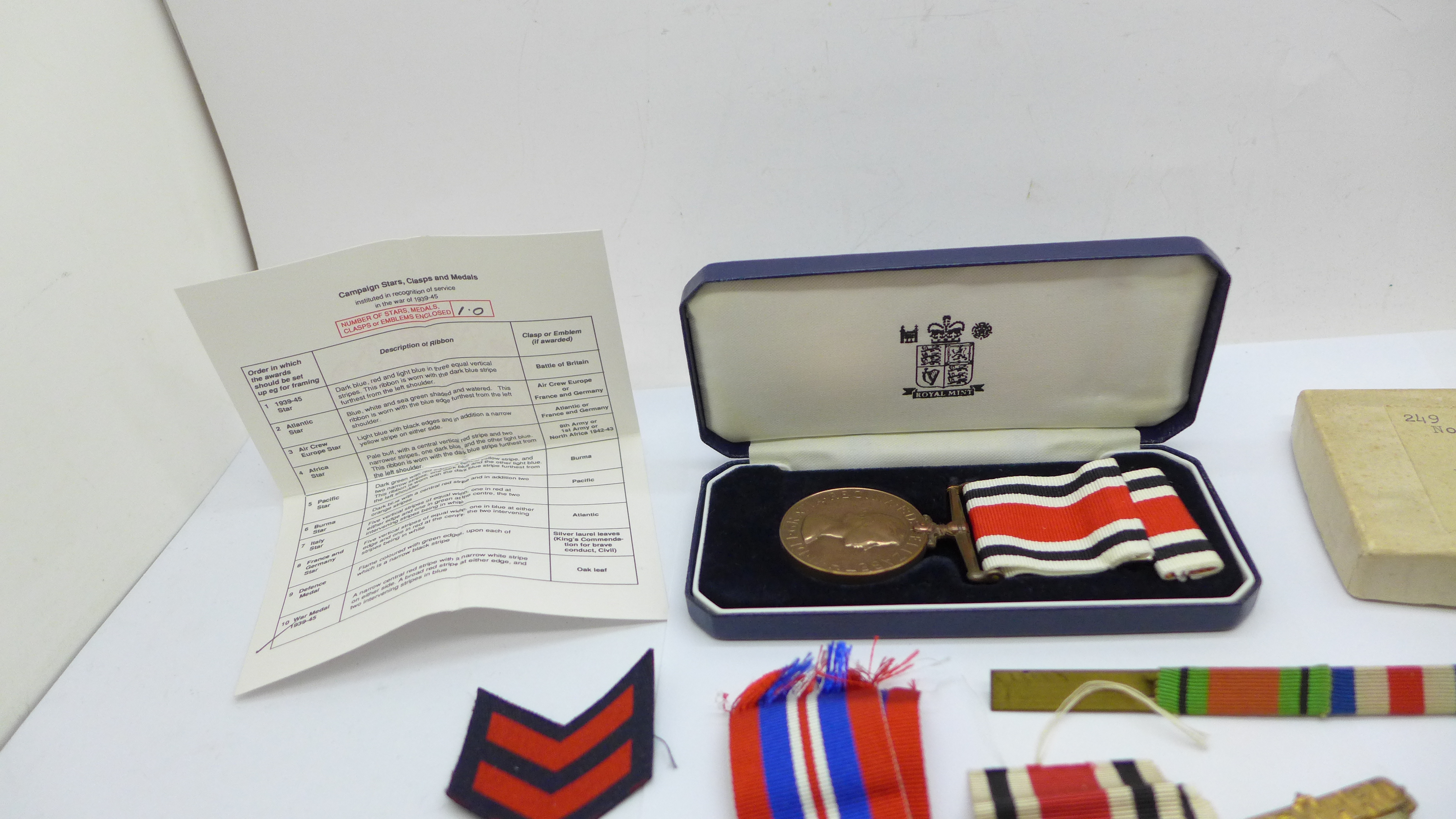 WWII medals and two Special Constabulary medals - Bild 3 aus 5