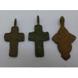 Three Viking crosses