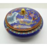 A cloisonne lidded pot