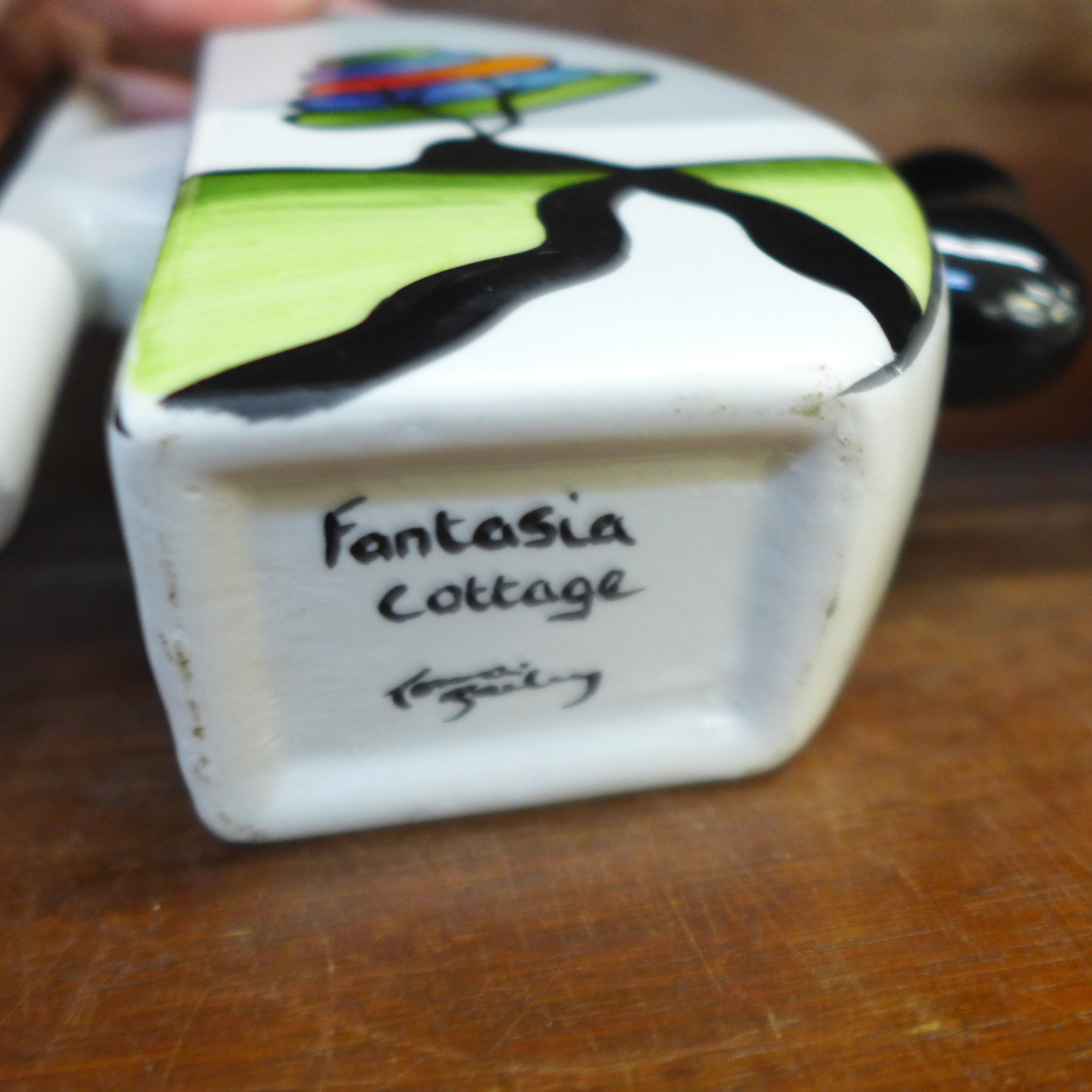 A Lorna Bailey Fantasia Cottage teapot - Image 2 of 2