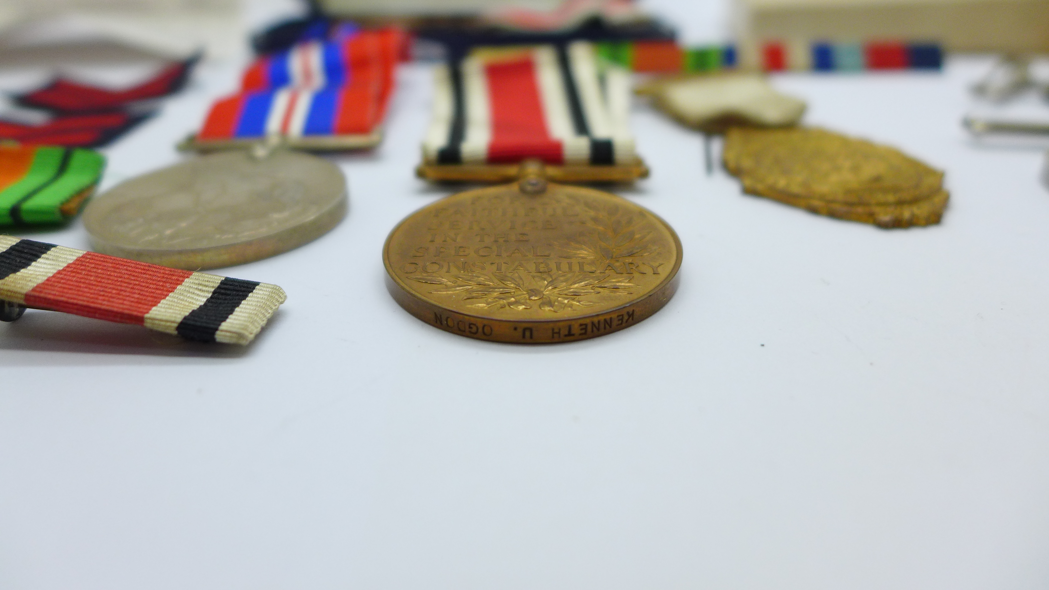 WWII medals and two Special Constabulary medals - Bild 5 aus 5