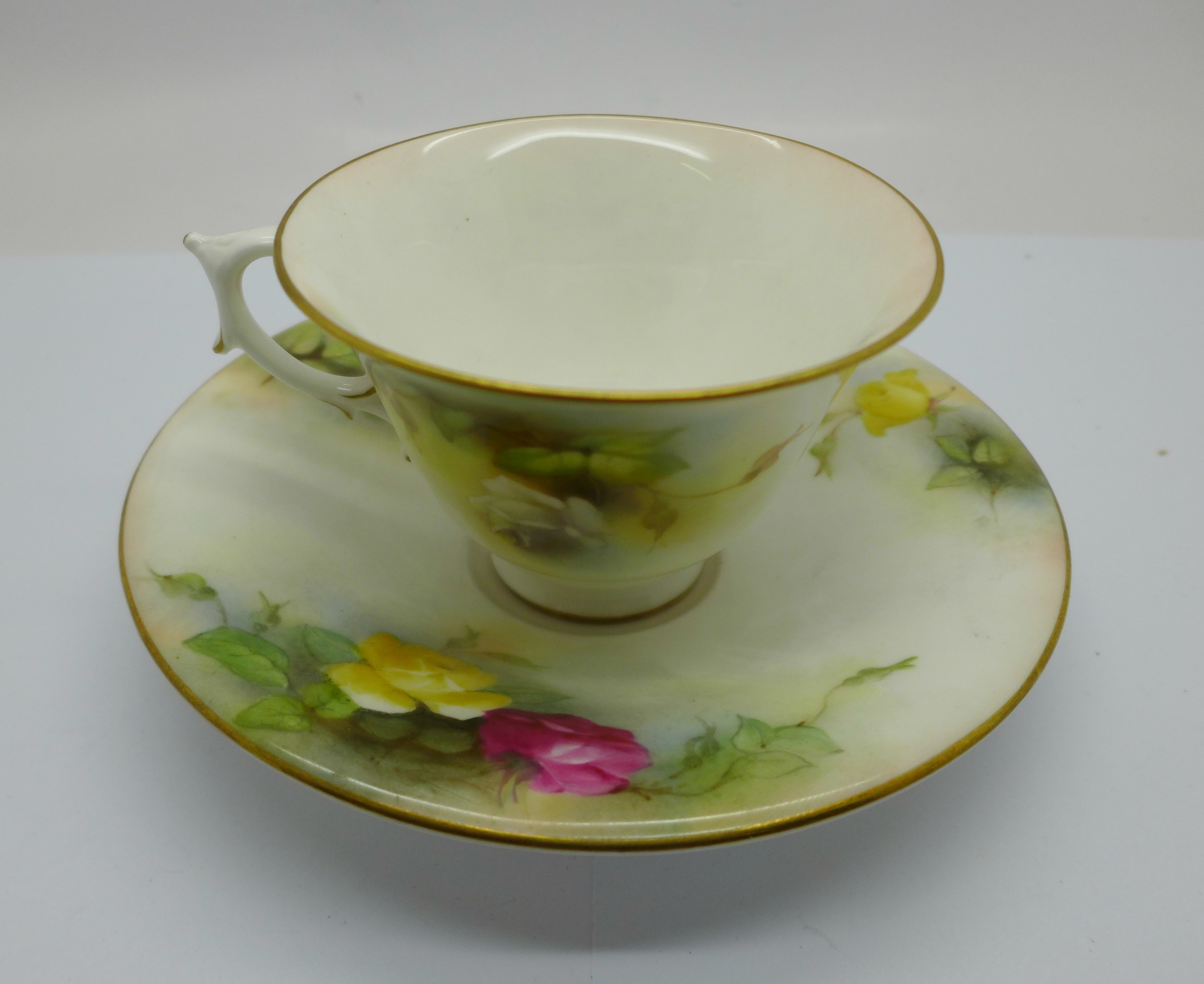 A Royal Worcester cup and saucer