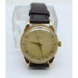 A 9ct gold Smiths De Luxe wristwatch