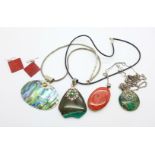 Silver mounted gemstone jewellery