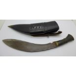 A kukri with scabbard