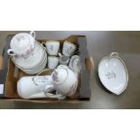 A Danish coffee set and a KPM tea service