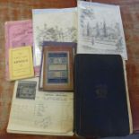 A Wright's Directory of Nottingham 1893 with other items of local interest including two ink