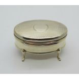 A silver trinket box