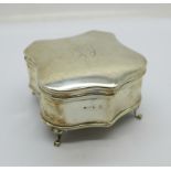 A silver trinket box