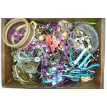 A box of costume jewellery