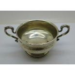 A silver trophy, Mappin & Webb, with inscription dated 1928, 173g