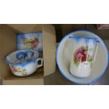 A jug and bowl wash set