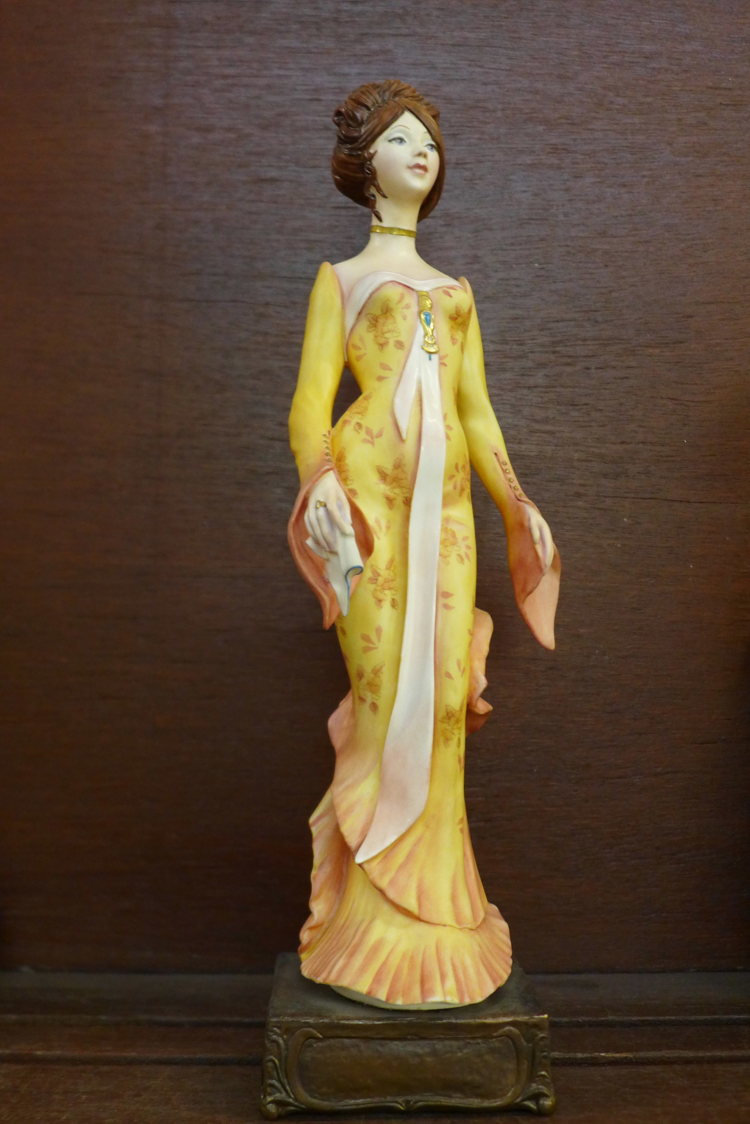 An Albany Fine China limited edition figure, La Demoiselle D'or, with certificate