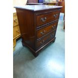 A small mahogany chest of drawers