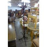 A beech bentwood coatstand