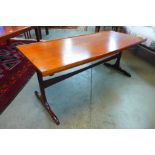 A teak coffee table