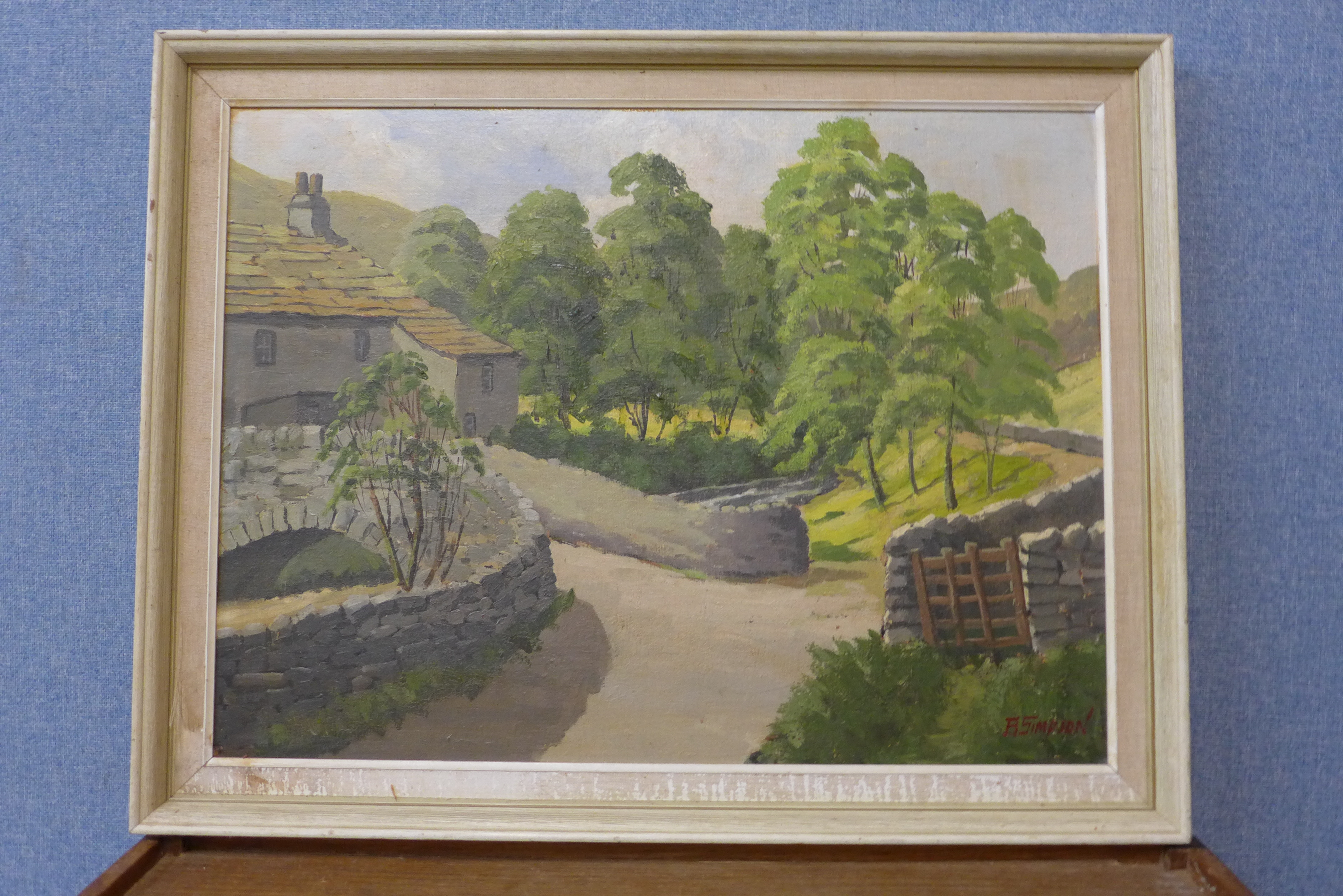 R. Simpson, Yorkshire Dales, oil on board, 44 x 59cms, framed