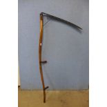 A vintage scythe