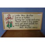 A Little Miss Muffet print