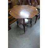 A Victorian mahogany octagonal table, manner of Gillows, Lancaster