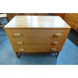 A G-Plan Quadrille teak chest of drawers
