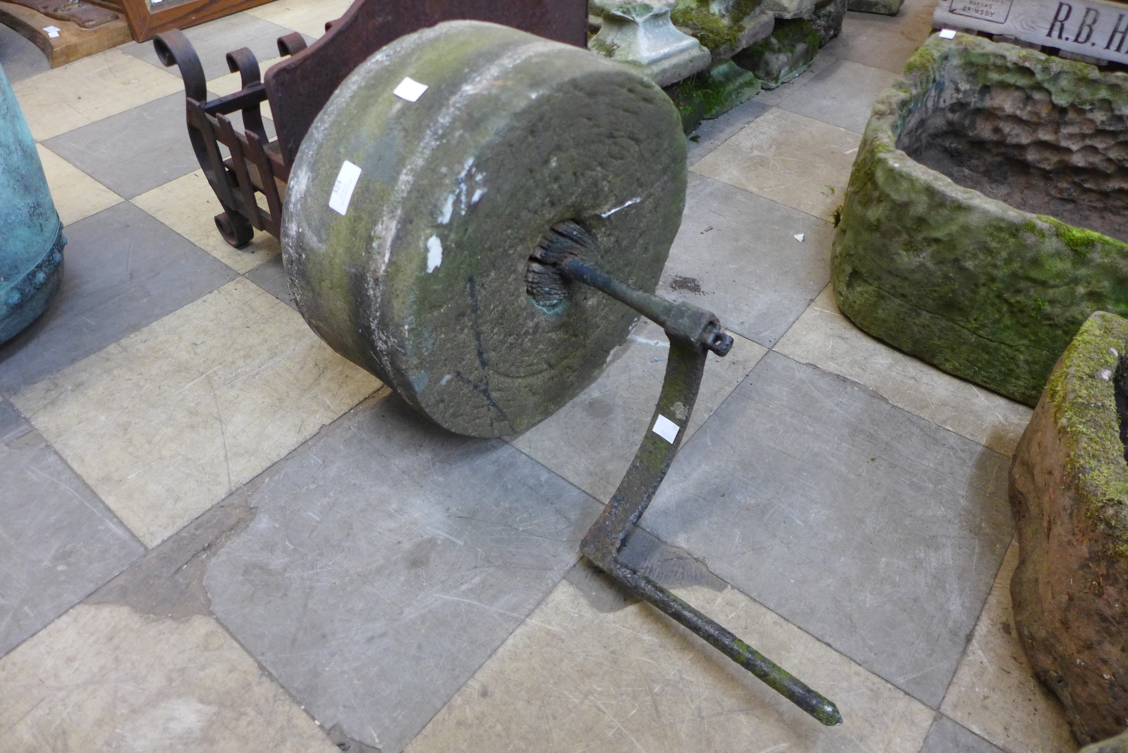 A vintage sharpening stone