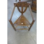 A 19th Century style carved oak Turners chair