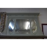 A Regency style painted overmantel mirror