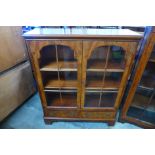 A burr walnut bookcase