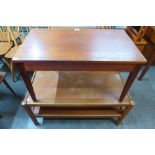 Four teak coffee tables