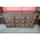 A George III oak Lancashire chest