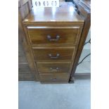 An early 20th Century mahogany four drawer filing cabinet