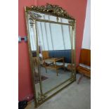 A large French style gilt framed mirror, 192cms x 135cms (M24238) #