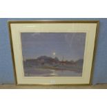 Henry Charles Brewer (1866-1950), Blakeney, signed lower left, watercolour, 45 x 59cms, framed