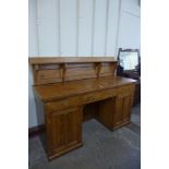 A Victorian pitch pine dresser