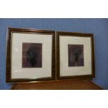 A pair of Vladimir Tretchikoff prints, framed