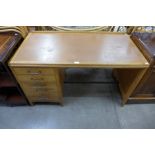 A light oak desk