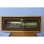 A Flying Scotsman wall hanging plaque