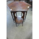 An Arts and Crafts Moorish mahogany octagonal table, attributed to Liberty, London