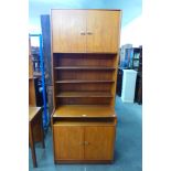 A teak bookcase