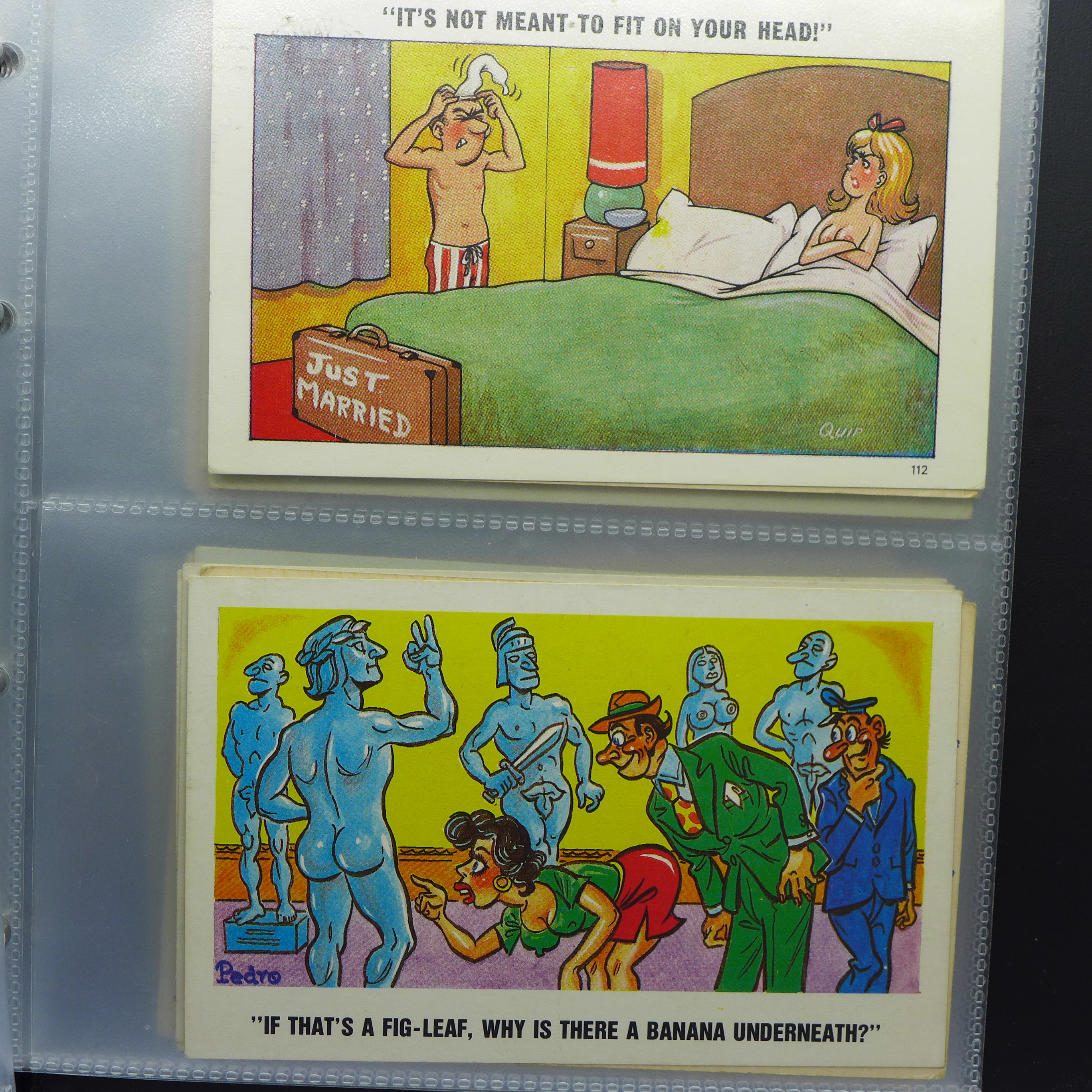 Postcards; comic postcards in album, vintage to modern (60 no.) - Image 5 of 7