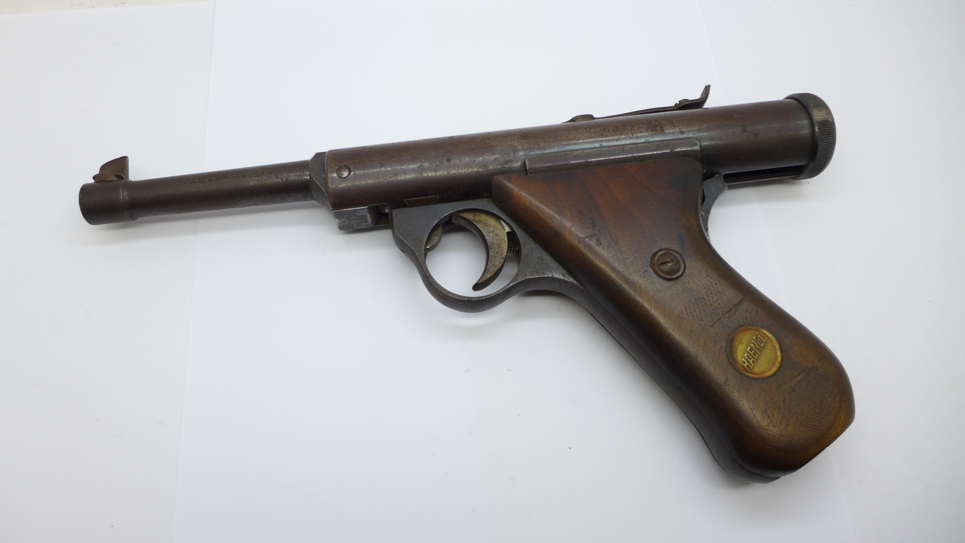 A German Haenel air pistol, cal. 4.5m/m, (.177) - Bild 2 aus 5