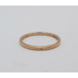 A 9ct gold ring set with a small diamond, 1.4g, Q