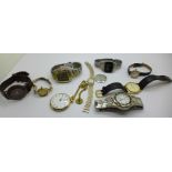 Wristwatches including Rotary and a fob watch