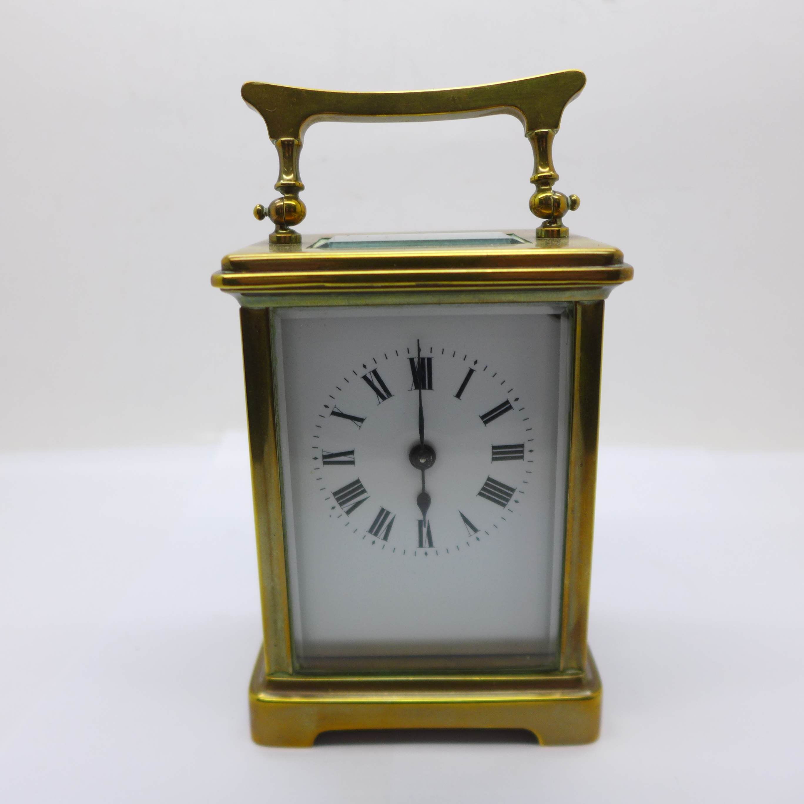 A French made four glass sided carriage clock