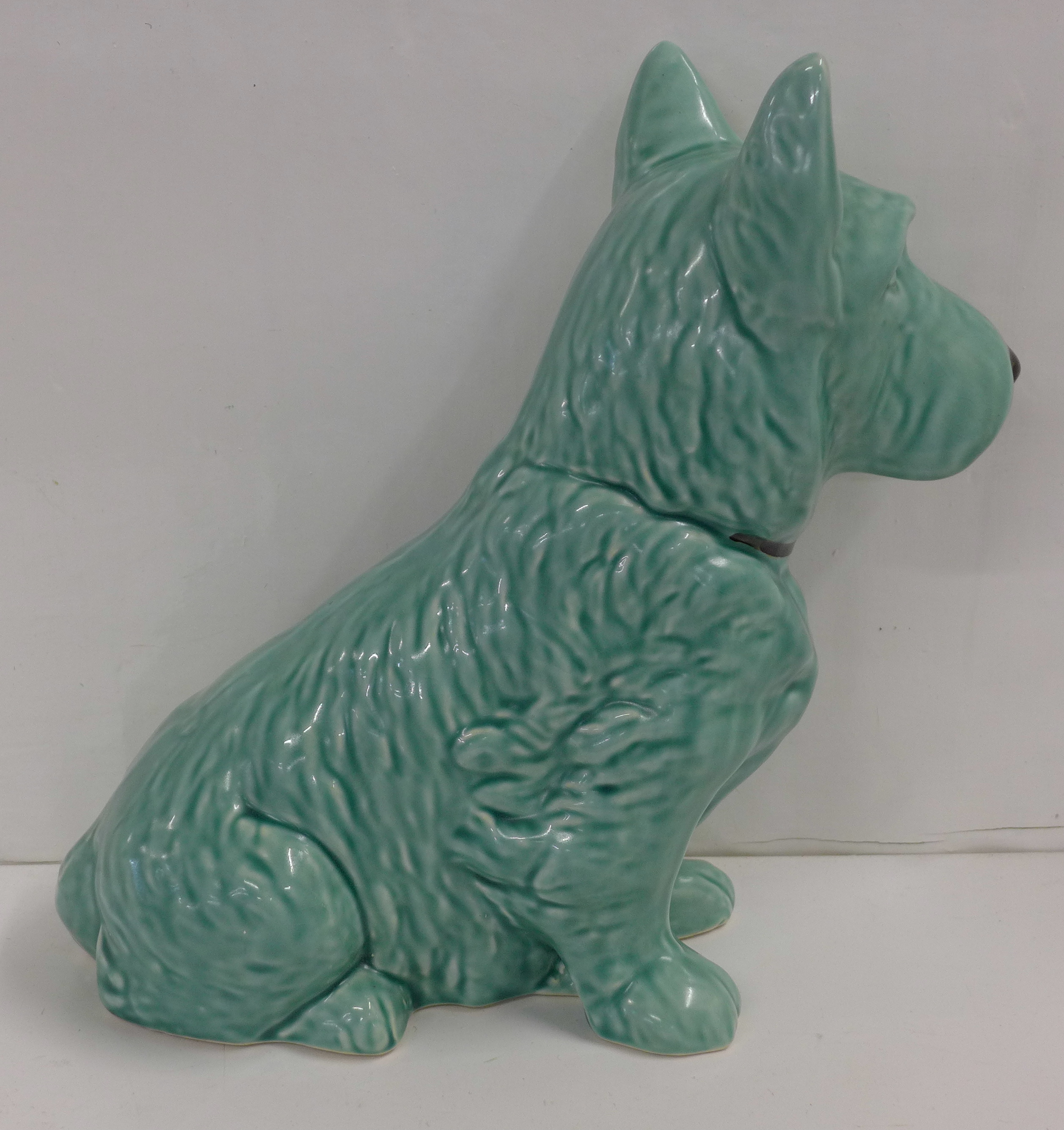 A large green Sylvac dog, 778504 1209 back stamp, 28cm - Image 3 of 4