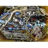 A collection of costume necklaces and bangles