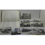 A collection of South Notts Bus Company bus photographs (35) and a fleet history of company buses