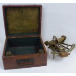 A nautical sextant in case, Henry Barrow & Co., London