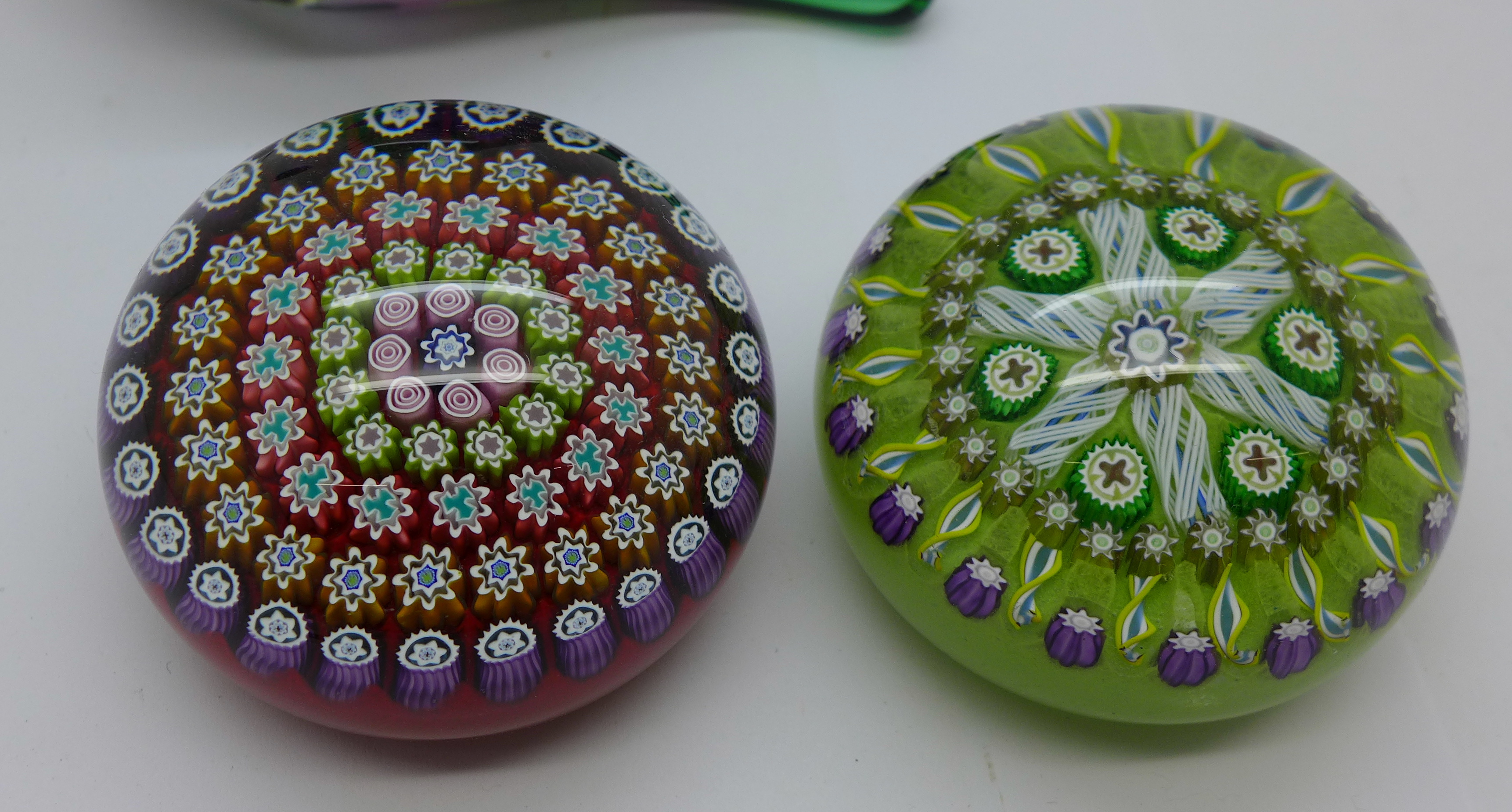 A limited edition Caithness Dewdrop paperweight, boxed, and two Peter McDougall glass paperweights - Image 3 of 4